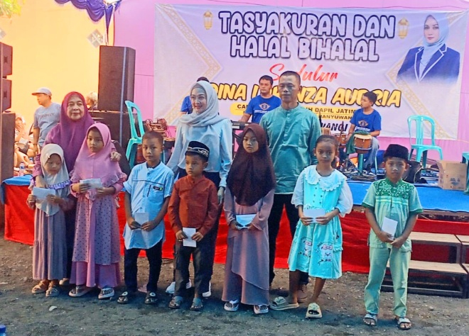 Tasyakuran Dan Halal Bihalal Sedulur Dina Lorenza Audria Caleg DPR-RI Terpilih Dapil Jatim 3 Korwil Banyuwangi Partai&nbsp;Demokrat