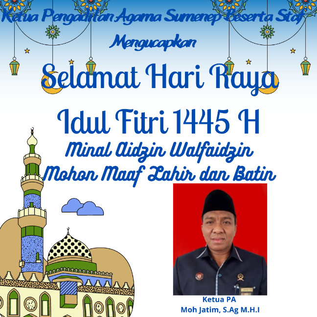 Iklan Idul Fitri Pengadilan Agama&nbsp;Sumenep