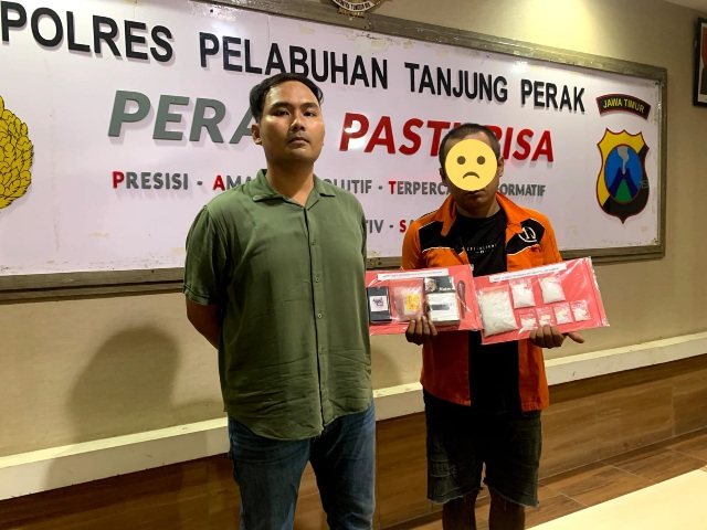 Nyamar Penjual Bakso, Polisi Tanjung Perak Sergap Pengedar Sabu