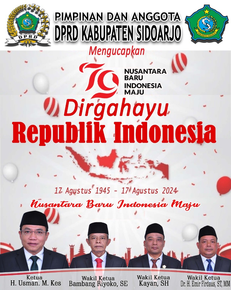 Publikasi Dirgahayu RI Ke 79 DPRD Kabupaten&nbsp;Sidoarjo