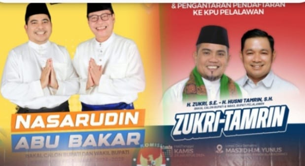KPU KAB PELALAWAN TETAPKAN PERTARUNGAN DUA PASLON BUPATI DAN WAKIL&nbsp;BUPATI