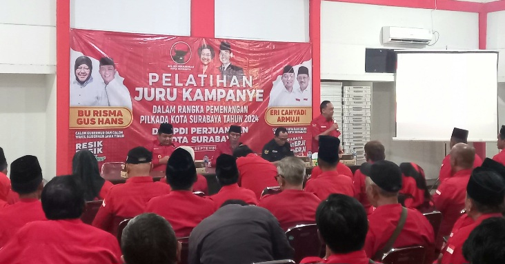 Siap Menangkan Pilkada, DPC PDIP Kota Surabaya Gelar Pelatihan Juru&nbsp;Kampanye