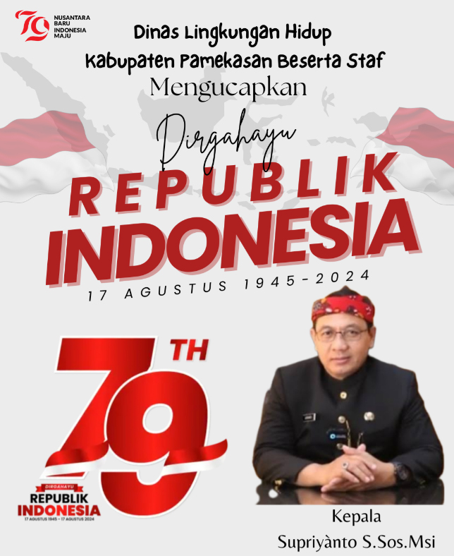 Iklan HUT Kemerdekaan RI Ke 79 Dinas Lingkungan Hidup Kabupaten&nbsp;Pamekasan